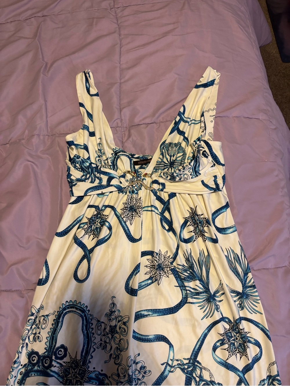 Roberto Cavalli vintage v neck dress - Picture 2 of 8